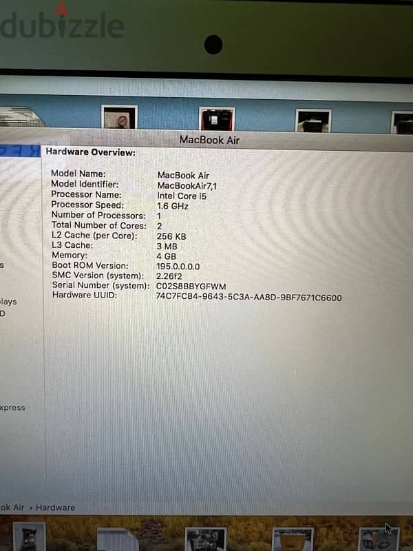 Laptop MacBook Air 2015 “like new” 2