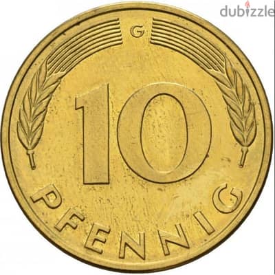 10 pfennig coin 1982