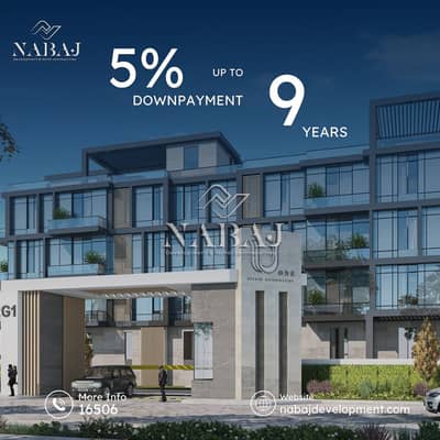 Get your apartment now with roof in sheikh zayed besides Al karma compound with only 5% downpayment over 9 years