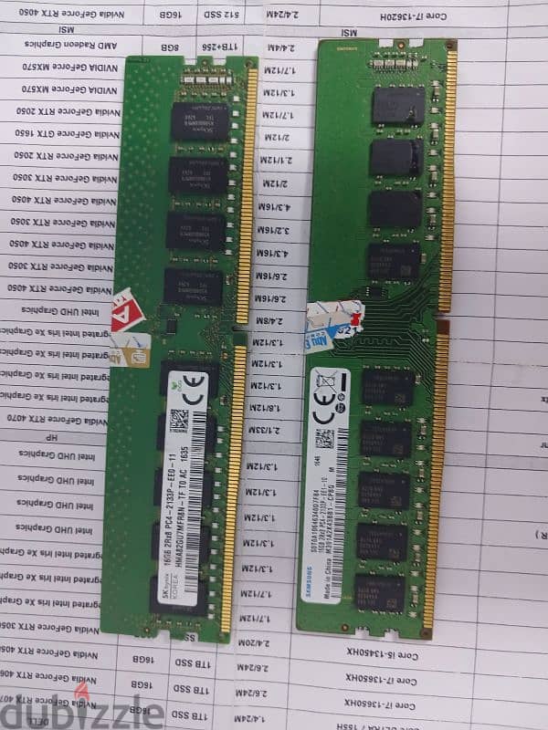 ram ddr4 32 giga قطعتين كل قطعة 16 1