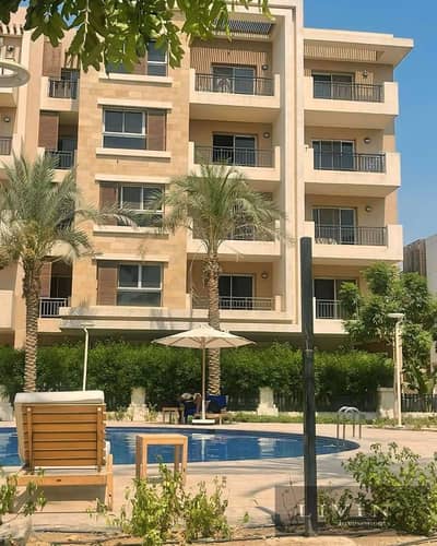 Duplex with garden for sale in installments, two floors, ground and first, at half the official price, large area, 4 rooms + 175 m garden, taj city