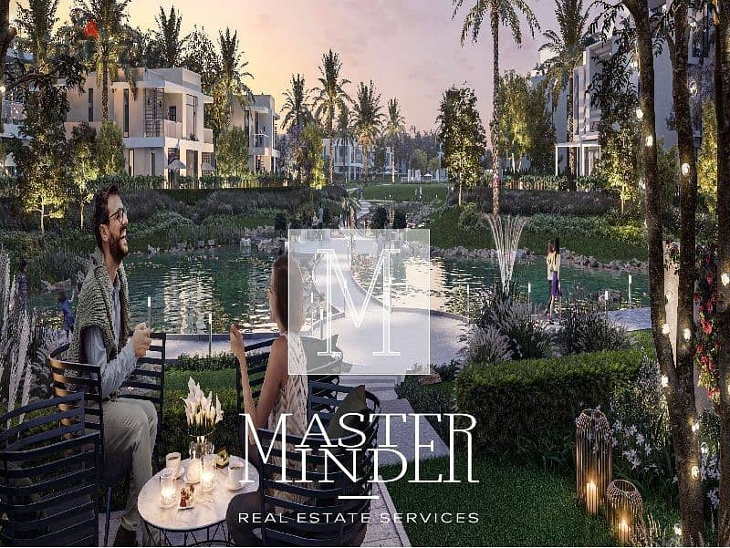 Fully finished Villa with landscape view in Cairo Gate by Emaar Misr for sale with Installments Till 2030 0