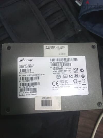 بيع هارد 265 ssd بحاله ممتازه