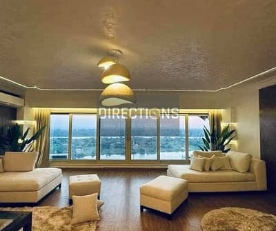 For sale at the lowest price, an apartment with hotel services + a charming view directly on the Nile in Reef du Nil, next to the Hilton Maadi Hotel