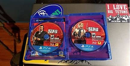 playstation 4 slim 500gb +(Red dead redemtion 2+fifa)CD 1