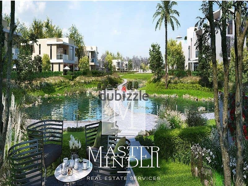 Fully finished Villa with landscape view in Cairo Gate by Emaar Misr for sale with with Installments Till 2030 0