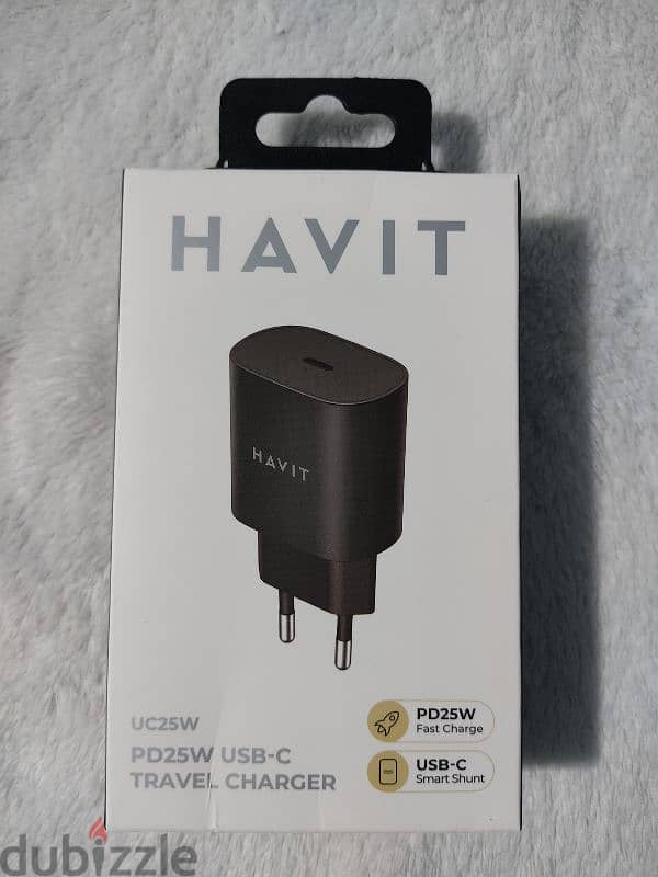 Havit 25w GAN charger + Jsaux 100w USB C cable 0