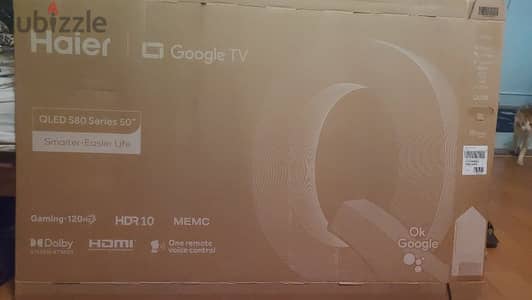 Haier Smart TV 50 inch Qled 4K like new