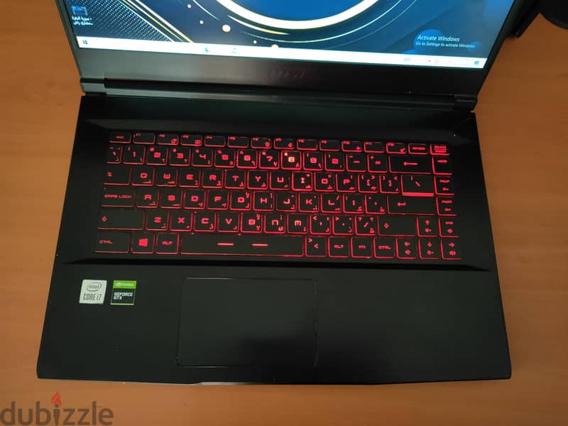 msi core i7 جيل عاشر+nvidia gyx 1650 4gb+هاردين 3