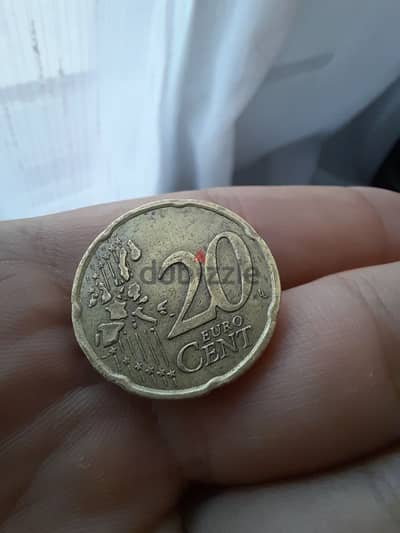 20 cents euro RF 2001, ٢٠ سينت يورو عملة أجنبية قديمة ٢٠٠١