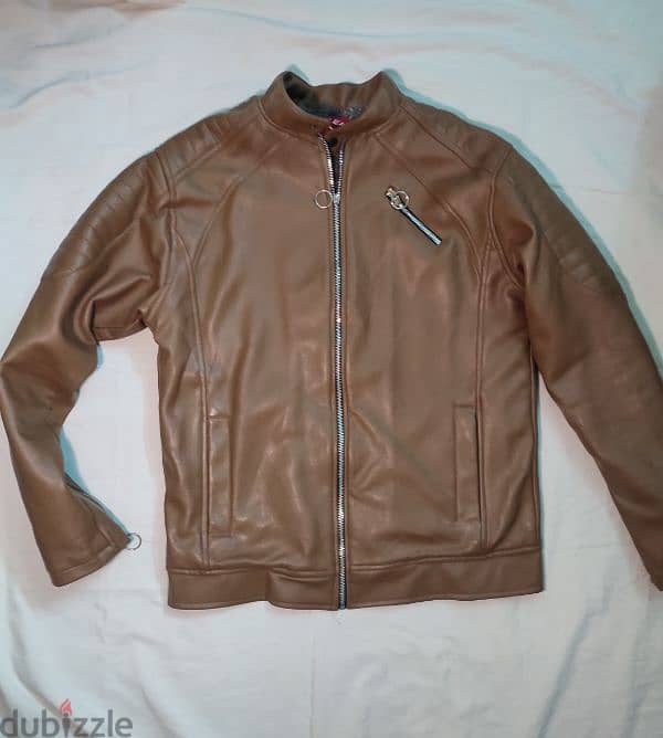 brown leather jacket 1