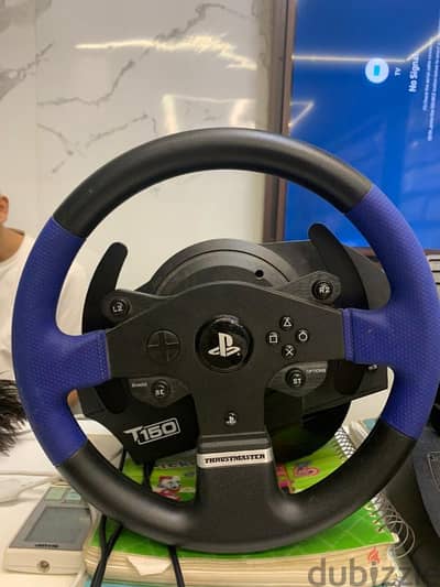 عجلة قيادة ألعاب الفيديو thrustmaster t150