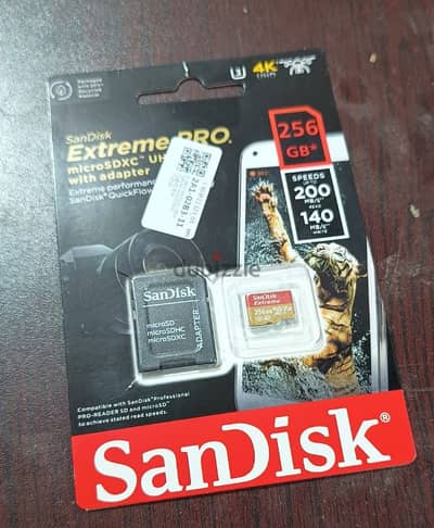 كارت ذاكرة  Sandisk 256 للبيع