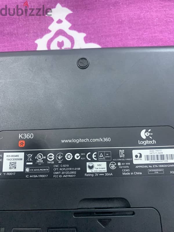 كيبورد  Logitech K360 عربي / انجليزي اوريچنال من Computer shop 1