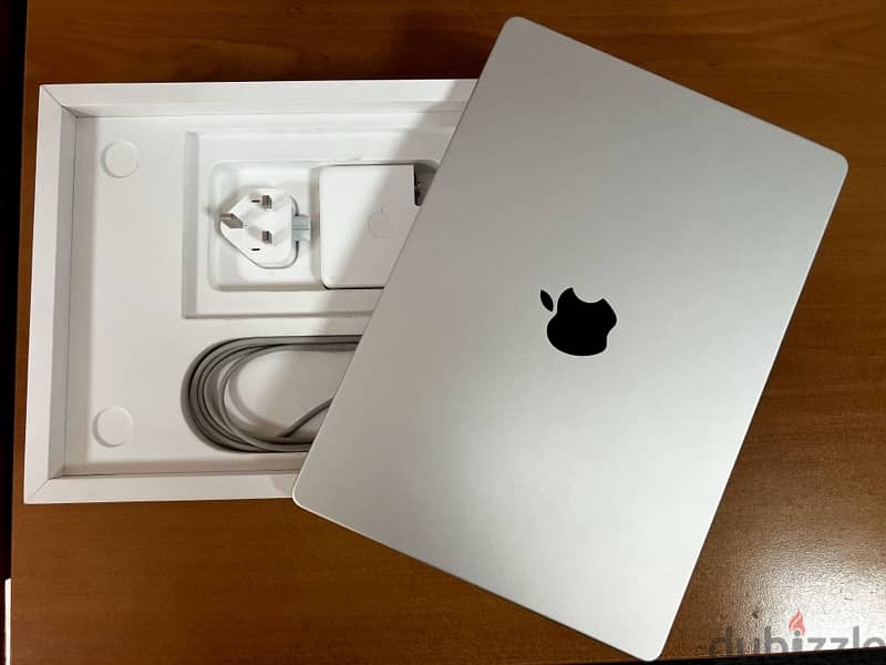 Apple Macbook Pro M1 Pro 14.2” Silver, 10 core CPU, 1TB SSD,Arabic key 2