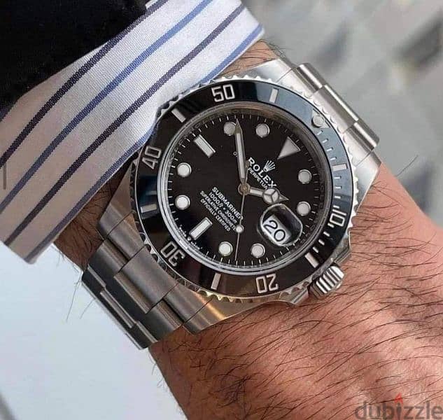 Rolex watch وارد الخارج بالضمان والكتالوج والشنطة صناعه سويسرى 1