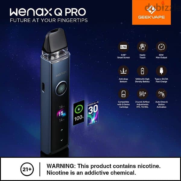 وينكس كيو برو من جيك فيب Geekvape Wenax Q Pro 7