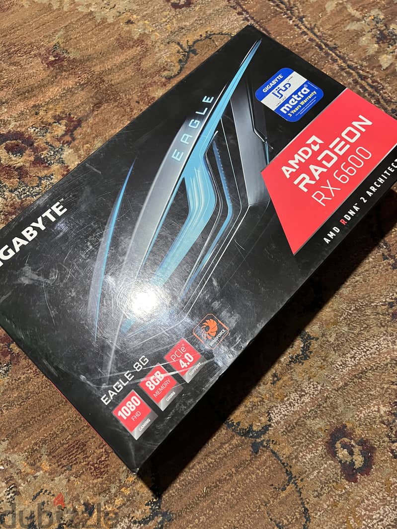 AMD RX 6600 8GB Gaming GPU 3 Fans -  كارت شاشة جيمينج ٣ مراوح 1