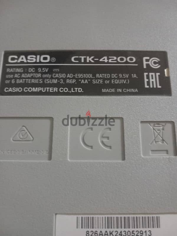 اورج كاسيو ctk4200 ٥اوكتاف مفاتيح بيانو 11