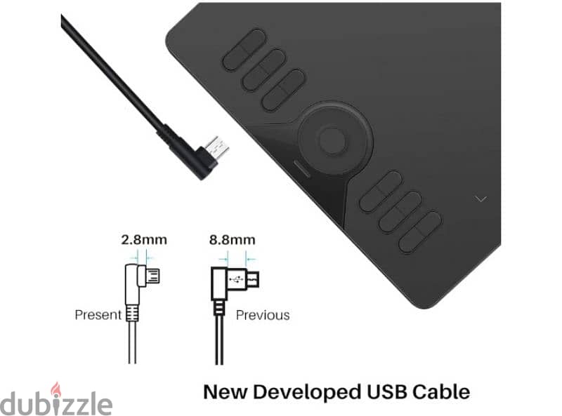 HUION Graphics Drawing Tablet with Battery-free Stylus (HS610) 6