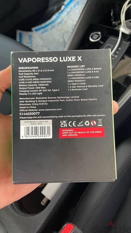 pod vaperso luxe x 6