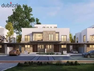 Prime 235 sqm twin house with remaining installments in Karma Gates Compound, in a prime location in Sheikh Zayed.