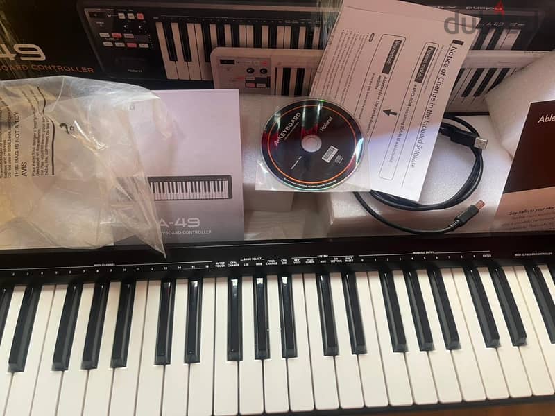 Roland A49BK 49 Key USB MIDI Controller - Black 7