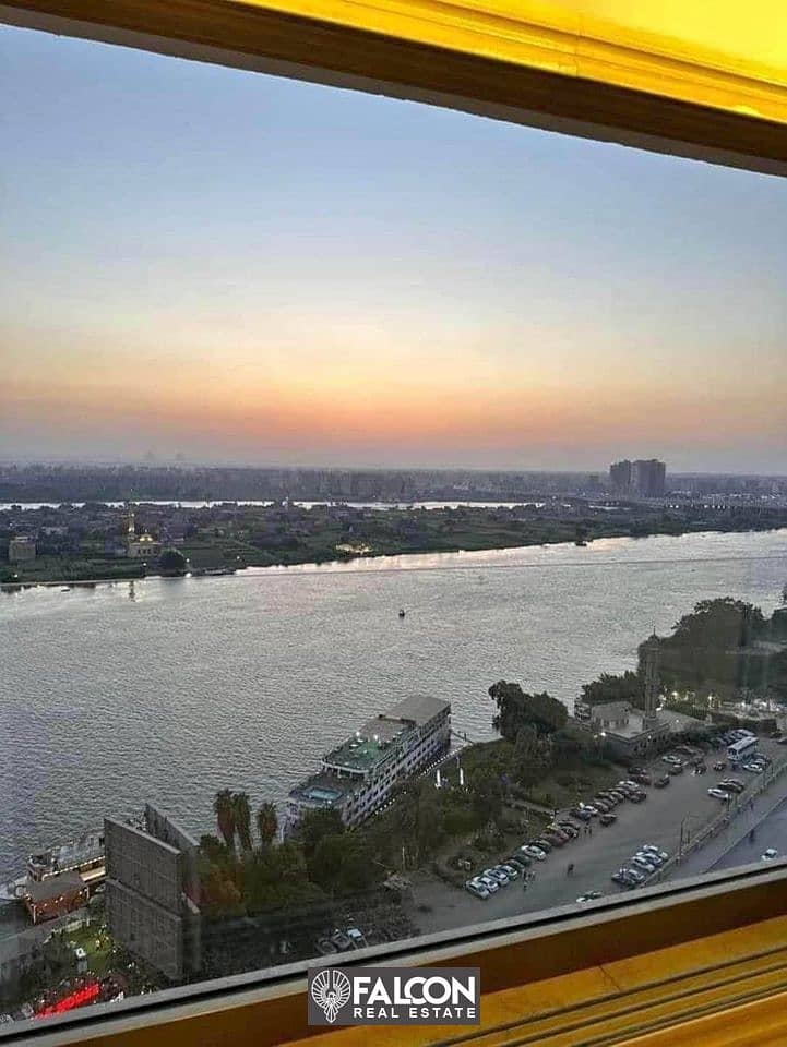 Hotel apartment ready to move  on the Nile Corniche directly in" Rave du nille" with installments 0