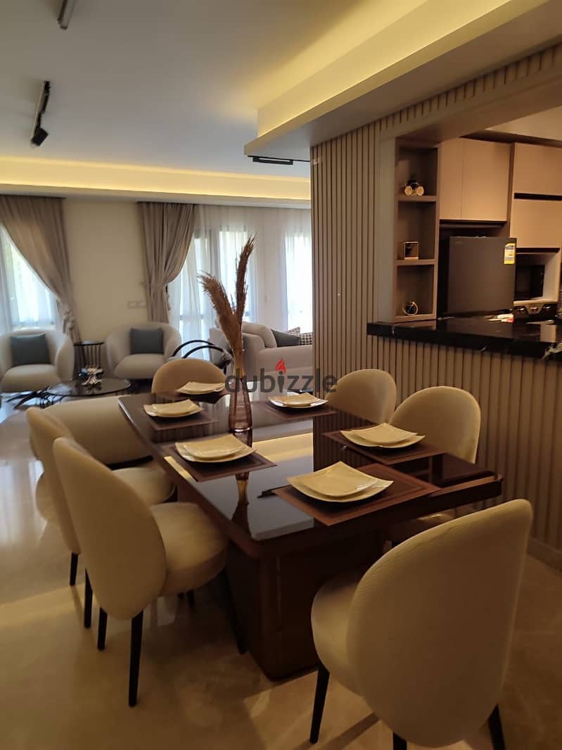 Luxurious fully furnished apartment with garden for rent in Eastown Sodic compound New Cairo fifth settlement 6