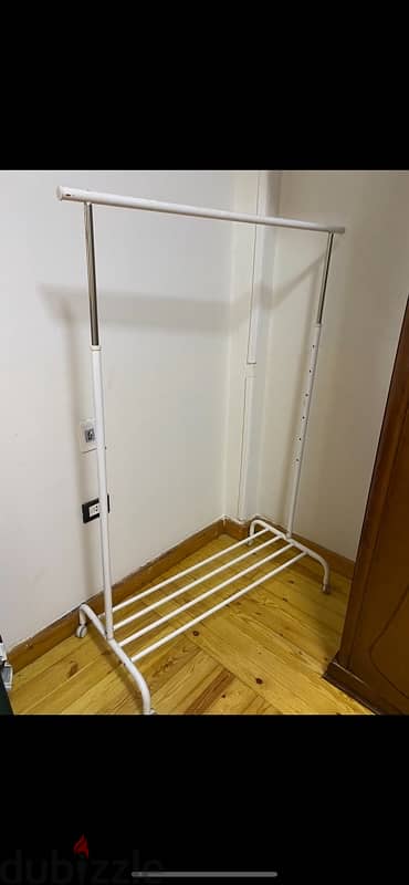 ikea clothes rack white 1