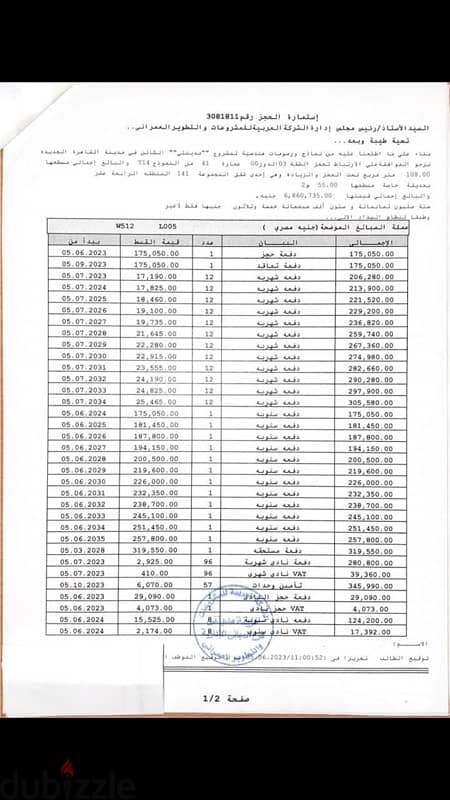 شقه ارضى بجاردن 9