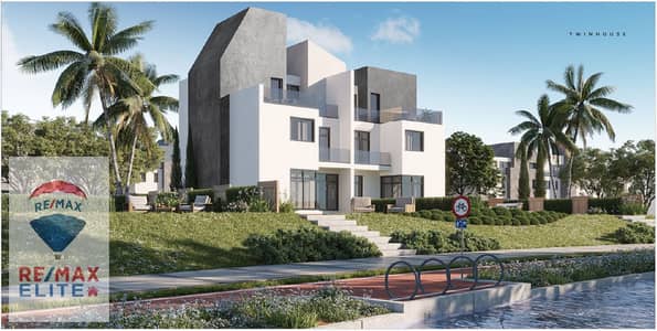 Twin house for sale in Rivers in Sheikh Zayed, just 3 minutes from Sphinx Airport 205M