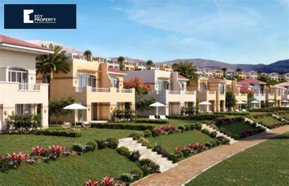 Fully Finished chalet pay only 1,300,000  lowest price in telal sokhna with installments 5