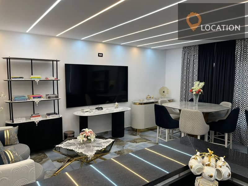 For sale, a 165 sqm hotel apartment with Ultra Super Lux finishes, furnishings and appliances, in B12, the highest distinction on the torrent stream i 3