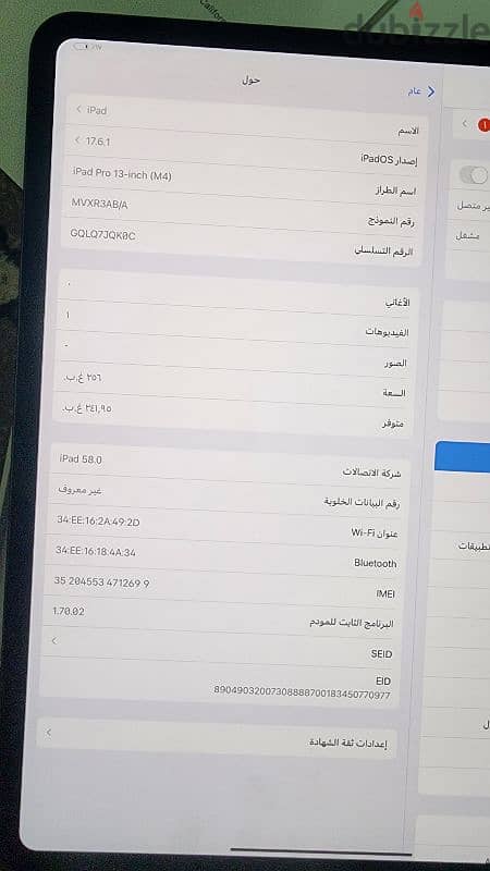 ipad pro m4 13 wifi +cellular 5