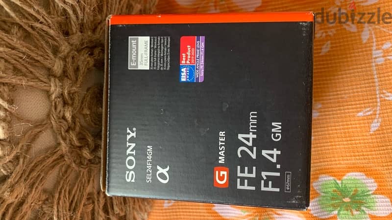 sony lens 24mm f 1.4 used like new GM 8