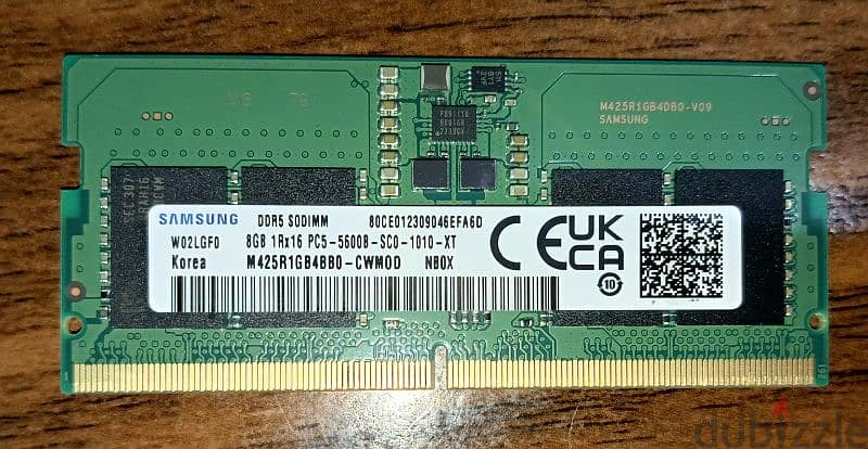 8 GB laptop RAM DDR5 5600 MHz 0