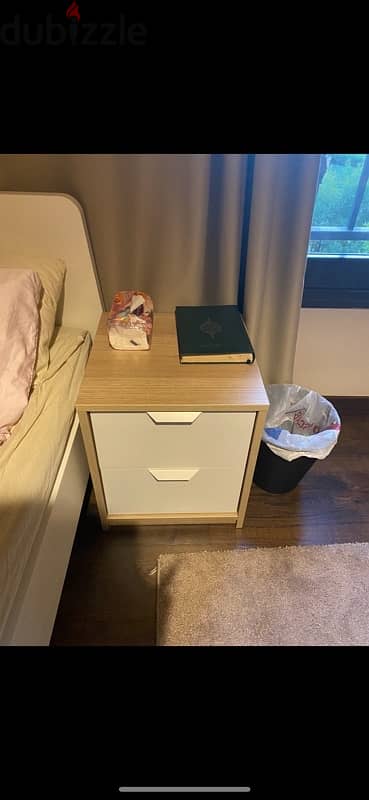 ikea slight used chest of drawers and night stand for sale 1