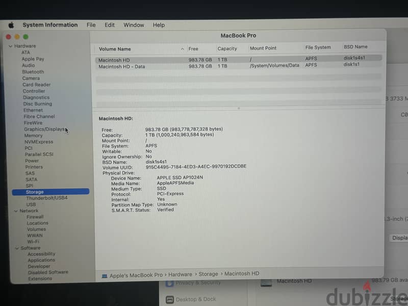 13.3-inch MacBook Pro Intel-Core i7/16GB Ram/1TB SSD (2020) 16