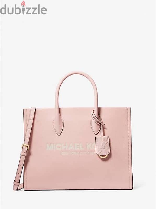 Michael Kors Mirella Medium Pebbled Leather Tote Bag 0