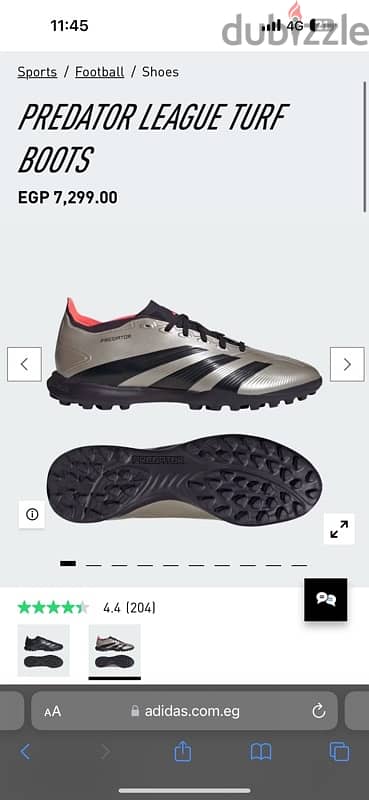 PREDATOR 24 LEAGUE LOW TURF SOCCER SHOES