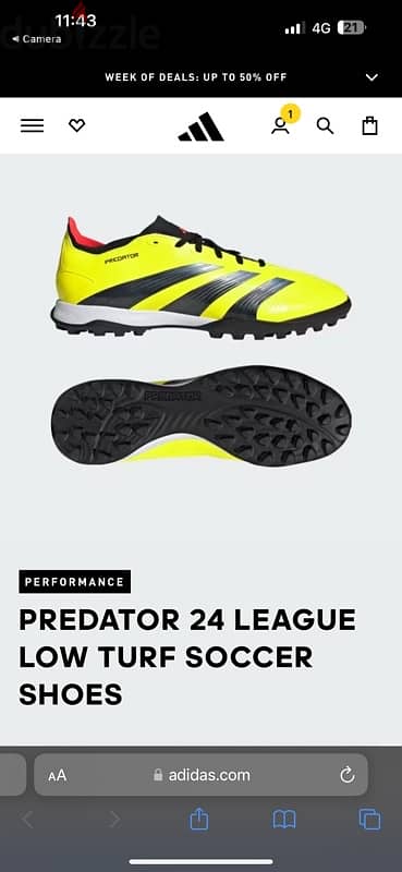 PREDATOR 24 LEAGUE LOW TURF SOCCER SHOES