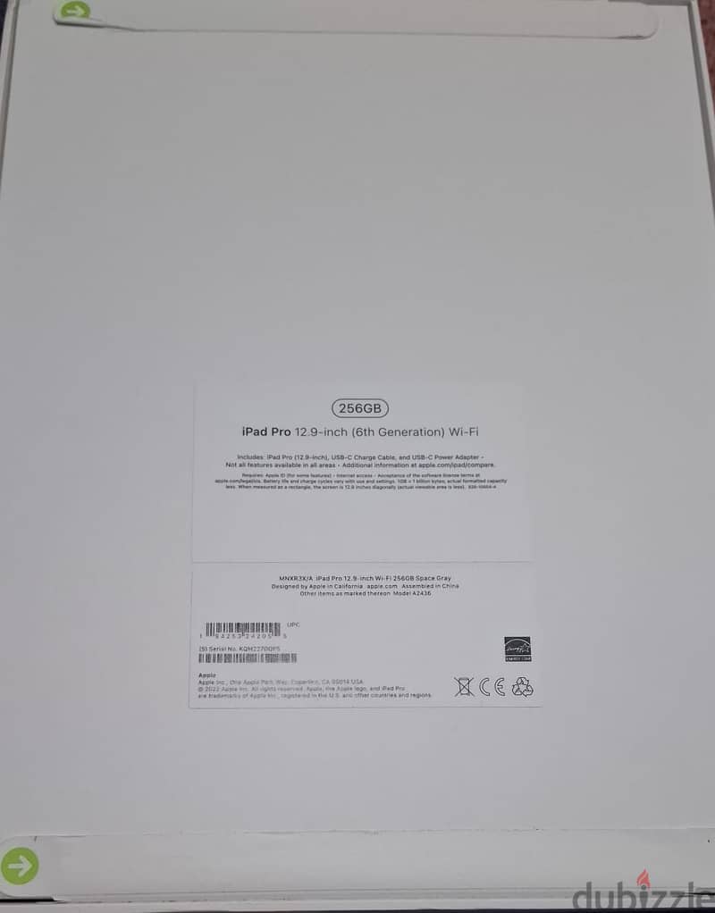 iPad Pro 12.9 inch(6th generation) WiFi 1