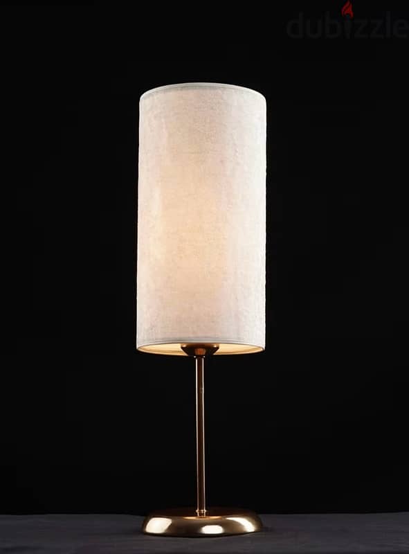 Petit Tavolo Gold Table Lamp - Beige (Velvet) 0