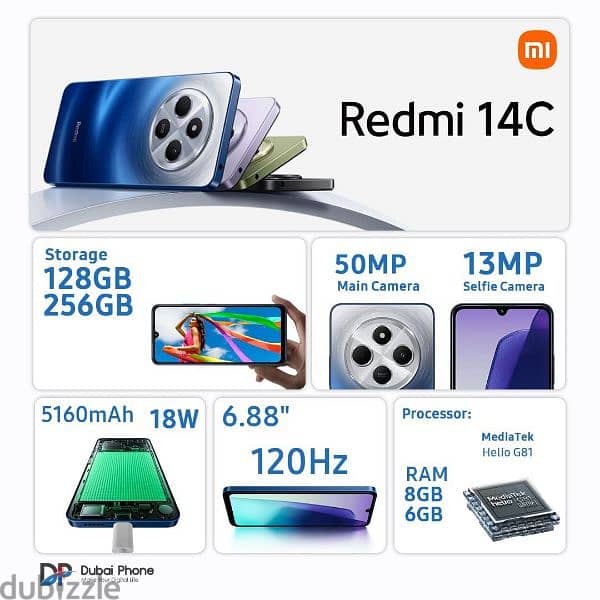 Xiaomi Redmi 14c 256/8 & 18 months guarantee 9