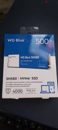 Western Digital SN580 500GB m. 2 ssd 0