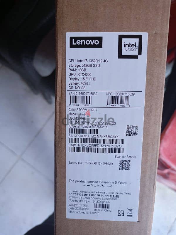 Lenovo Loq i7 13620h RTX 4050 //01005507048 4