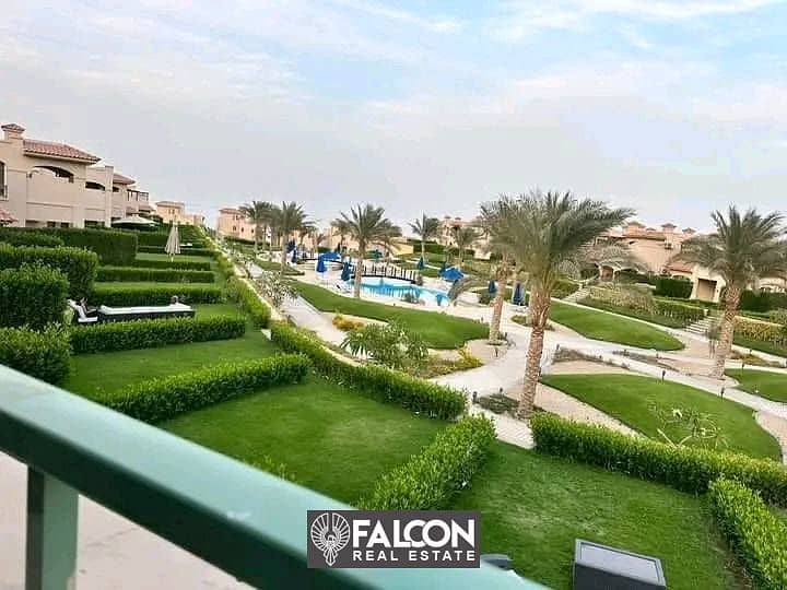 استلم فوري شاليه ارضي بجاردن للبيع sea view & land scape في لافيستا جاردنز العين السخنه بالتقسيط علي 5 سنوات 0