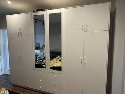 hpl wardrobe 3m X 2.4m blum accessories دولاب