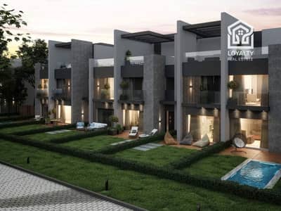 Townhouse with installments, 3 bedrooms, in Rare Compound, Mostakbal City.